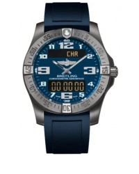 Breitling Aerospace Evo  Chronograph LCD Display Quartz Men's Watch, Titanium, Blue Dial, E7936310.C869.145S