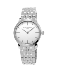 Frederique Constant Slimline  Quartz Women's Watch, Stainless Steel, White Dial, FC-200S1S36B3
