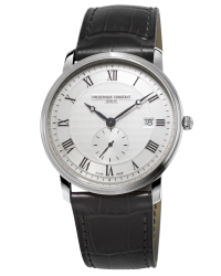 Frederique Constant Slimline  Quartz Men's Watch, Stainless Steel, Silver Dial, FC-245M5S6