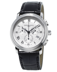 Frederique Constant Classics Chronograph  Chronograph Quartz Men's Watch, Stainless Steel, Silver Dial, FC-292MC4P6