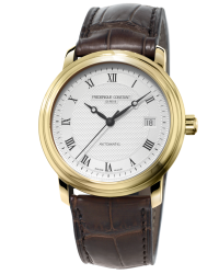 Frederique Constant Classics Automatic  Automatic Men's Watch, 18K Gold Plated, Silver Dial, FC-303MC4P5