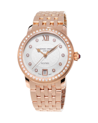 Frederique Constant World Heart Federation  Automatic Women's Watch, 18k Rose Gold Plated, Silver & Diamonds Dial, FC-303WHF2PD4B3