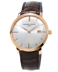 Frederique Constant Slimline  Automatic Men's Watch, 18K Rose Gold, Silver Dial, FC-306V4S9