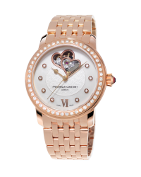 Frederique Constant World Heart Federation  Automatic Women's Watch, 18k Rose Gold Plated, Silver & Diamonds Dial, FC-310WHF2PD4B3