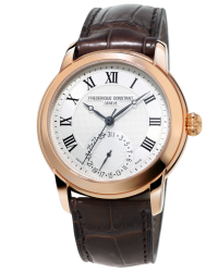 Frederique Constant Slimline  Automatic Men's Watch, 18k Rose Gold Plated, Silver Dial, FC-710MC4H4