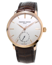 Frederique Constant Slimline  Automatic Men's Watch, 18k Rose Gold Plated, Silver Dial, FC-710V4S4