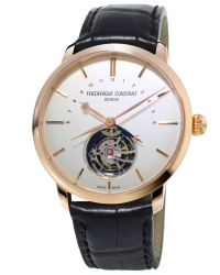 Frederique Constant Tourbillon  Automatic Men's Watch, 18K Rose Gold, Silver Dial, FC-980V4S9