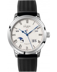 Glashutte Original Senator  Automatic Men's Watch, Stainless Steel, Silver Dial, 100-02-22-12-04