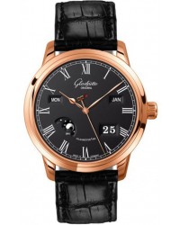 Glashutte Original Senator  Automatic Men's Watch, 18K Rose Gold, Black Dial, 100-02-25-05-05