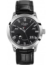 Glashutte Original Senator  Automatic Men's Watch, Stainless Steel, Black Dial, 100-02-25-12-05
