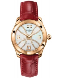 Glashutte Original Lady Serenade  Automatic Women's Watch, 18K Rose Gold, Mother Of Pearl & Diamonds Dial, 1-39-22-14-01-44