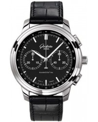 Glashutte Original Senator  Automatic Men's Watch, Stainless Steel, Black Dial, 1-39-34-20-42-04