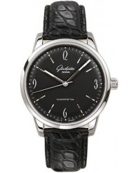 Glashutte Original Sixties  Automatic Men's Watch, Stainless Steel, Black Dial, 1-39-52-04-02-04