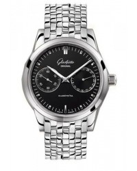 Glashutte Original Senator  Automatic Men's Watch, Stainless Steel, Black Dial, 1-39-58-01-02-14