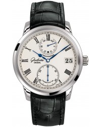 Glashutte Original Senator  Automatic Men's Watch, 18K White Gold, Silver Dial, 1-58-01-01-04-04