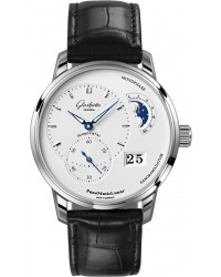 Glashutte Original PanoMaticLunar  Automatic Men's Watch, Stainless Steel, Silver Dial, 1-90-02-42-32-05