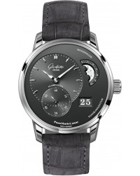 Glashutte Original PanoMaticLunar  Automatic Men's Watch, Stainless Steel, Black Dial, 1-90-02-43-32-05