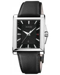 Gucci G-Timeless  Quartz Men's Watch, Stainless Steel, Black Dial, YA138404