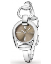 Gucci Horsebit  Quartz Women's Watch, Stainless Steel, Brown Dial, YA139501