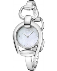 Gucci Horsebit  Quartz Women's Watch, Stainless Steel, Mother Of Pearl Dial, YA139506