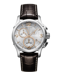 Hamilton Jazzmaster  Chronograph Quartz Men's Watch, Stainless Steel, Silver Dial, H32612555