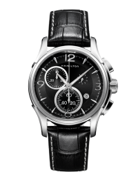 Hamilton Jazzmaster  Chronograph Quartz Men's Watch, Stainless Steel, Black Dial, H32612735