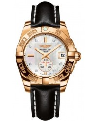 Breitling Galactic 36 Automatic  Automatic Unisex Watch, 18K Rose Gold, Mother Of Pearl & Diamonds Dial, H3733012.A725.414X
