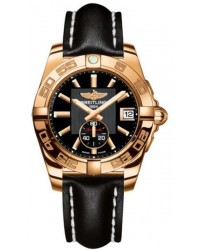 Breitling Galactic 36 Automatic  Automatic Unisex Watch, 18K Rose Gold, Black Dial, H3733012.BA54.414X