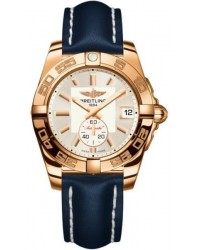 Breitling Galactic 36 Automatic  Automatic Unisex Watch, 18K Rose Gold, Silver Dial, H3733012.G714.194X