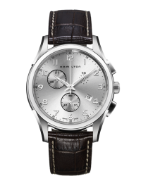 Hamilton Jazzmaster  Chronograph Quartz Men's Watch, Stainless Steel, Silver Dial, H38612553