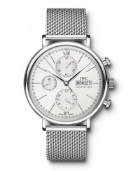 IWC Portofino  Chronograph Automatic Men's Watch, Stainless Steel, Silver Dial, IW391009