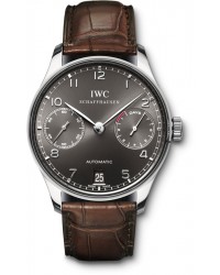 IWC Portuguese  Automatic Men's Watch, 18K White Gold, Grey Dial, IW500106