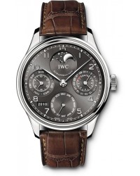 IWC Portuguese  Perpetual Calendar Men's Watch, 18K White Gold, Grey Dial, IW502307