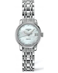 Longines Saint-Limer  Automatic Women's Watch, Stainless Steel, Mother Of Pearl & Diamonds Dial, L2.263.0.87.6