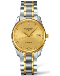 Longines Master  Automatic Men's Watch, Stainless Steel & Yellow Gold, Gold Dial, L2.518.5.37.7