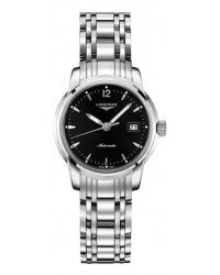 Longines Saint-Limer  Automatic Women's Watch, Steel & 18K Rose Gold, Black Dial, L2.563.4.52.6