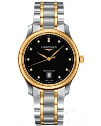 Longines Master  Automatic Men's Watch, Steel & 18K Yellow Gold, Black Dial, L2.628.5.57.7