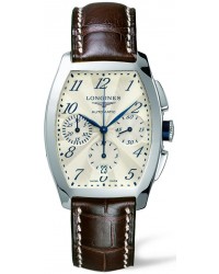 Longines Evidenza  Chronograph Automatic Men's Watch, Stainless Steel, Cream Dial, L2.643.4.73.4