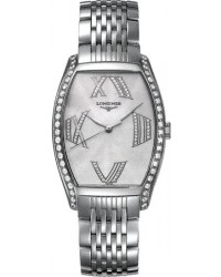 Longines Evidenza  Quartz Women's Watch, Steel & 18K Rose Gold, Mother Of Pearl Dial, L2.655.0.08.6