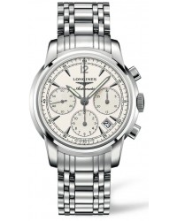 Longines Saint-Limer  Chronograph Automatic Men's Watch, Stainless Steel, Silver Dial, L2.752.4.72.6