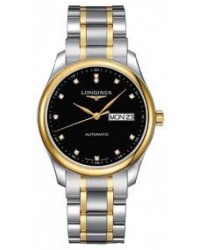 Longines Master  Automatic Men's Watch, Stainless Steel & Yellow Gold, Black Dial, L2.755.5.57.7