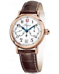 Longines Heritage  Automatic Men's Watch, 18K Rose Gold, White Dial, L2.775.8.23.3