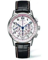 Longines Heritage  Chronograph Automatic Men's Watch, Stainless Steel, White Dial, L2.780.4.18.2
