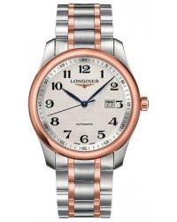 Longines Master  Automatic Men's Watch, Steel & 18K Rose Gold, Silver Dial, L2.893.5.79.7