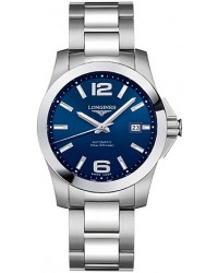 Longines Conquest  Automatic Men's Watch, Steel & 18K Rose Gold, Blue Dial, L3.676.4.99.6