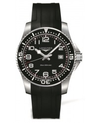 Longines HydroConquest  Quartz Men's Watch, Steel & 18K Rose Gold, Black Dial, L3.689.4.53.2