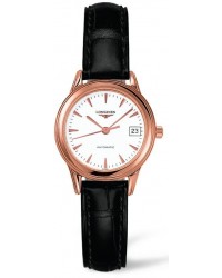 Longines Flagship  Automatic Women's Watch, 18K Rose Gold, White Dial, L4.274.8.22.2