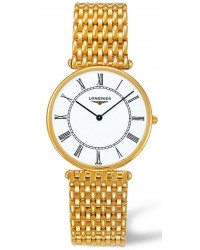 Longines La Grande Classique  Quartz Men's Watch, 18K Yellow Gold, White Dial, L4.691.6.11.6