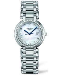 Longines PrimaLuna  Quartz Women's Watch, Stainless Steel, Mother Of Pearl & Diamonds Dial, L8.112.0.87.6