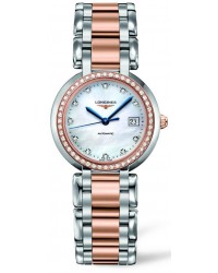 Longines PrimaLuna  Automatic Women's Watch, Stainless Steel, Mother Of Pearl & Diamonds Dial, L8.113.5.89.6